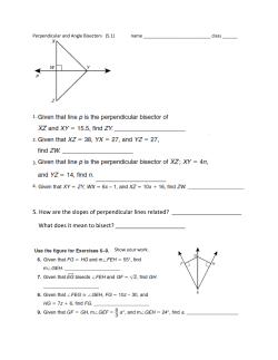 5. How are the slopes of perpendicular lines related? What does it