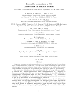 Muonic helium Lamb shift proposal