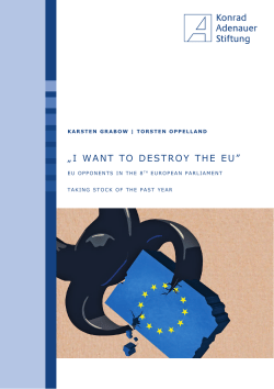 I want to destroy the EU - Konrad-Adenauer