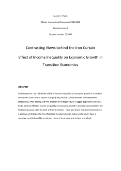 Contrasting Views behind the Iron Curtain Effect of Income