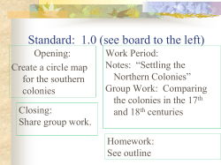 Completing the Thirteen Colonies