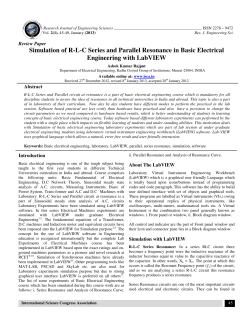 Simulation of R-L-C Series and Parallel Resonance in Basic