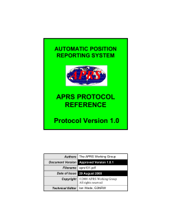 APRS Specification