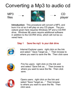 Converting a Mp3 to audio cd - Traditional Catholic Sermons