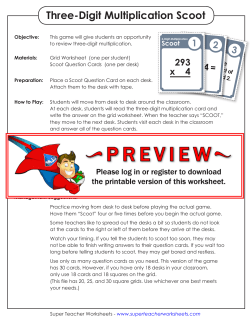 Three-Digit Multiplication Scoot