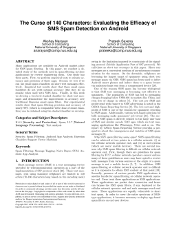 Evaluating the Efficacy of SMS Spam Detection on