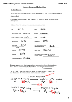 CL005 Carbon cycle with answers.notebook