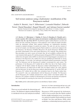 Soil texture analyses using a hydrometer: modification