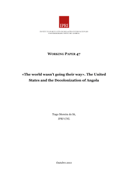 &laquo;The world wasn`t going their way&raquo;. The United States and the