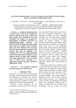 PLATINUM MONOLITHIC CATALYST FOR SO2 ABATEMENT IN