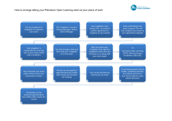 How to arrange sitting your Petroleum Open Learning exam