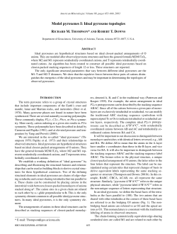 Model pyroxenes I: Ideal pyroxene topologies