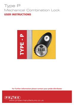 Type P instructions - Probe Lockers buzz