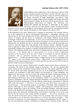 Andrija Mohorovičić (1857&ndash;1936)