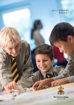 2015 annual report - The Scots College