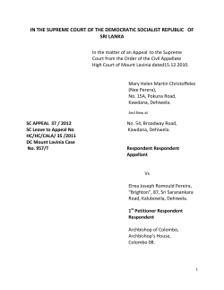 DOC - Supreme Court Sri Lanka