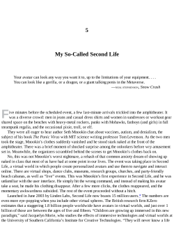 My So-Called Second Life
