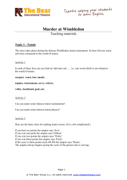 Murder at Wimbledon