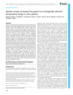 Aerobic scope increases throughout an ecologically relevant