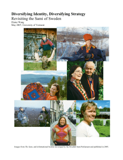 Diversifying Identity, Diversifying Strategy Revisiting the Sami of