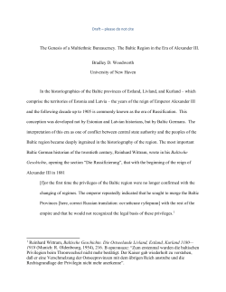Genesis of a Multiethnic Bureaucracy Woodworth A