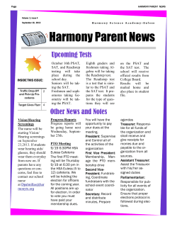 Harmony Parent News - Harmony Science Academy