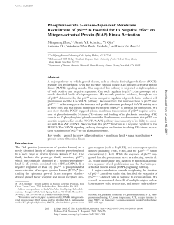 Phosphoinositide 3-Kinase&ndash;dependent Membrane