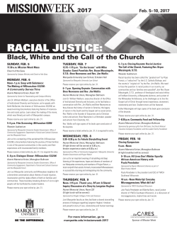 racial justice - Marquette University