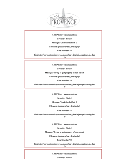 Tear Sheet - Authentic Provence