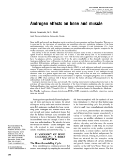 Androgen effects on bone and muscle