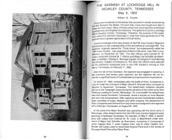 the skirmish at lockridge mill in weakley county, tennessee