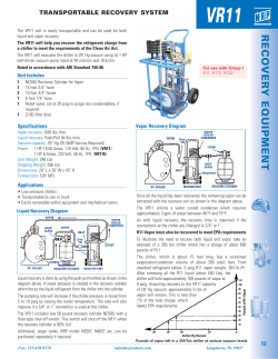 VR11 - National Refrigeration Products