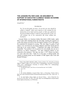 The Leonard Peltier Case