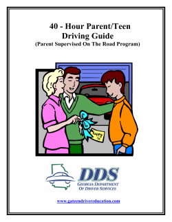 2012 Parent Teen Driving Guide
