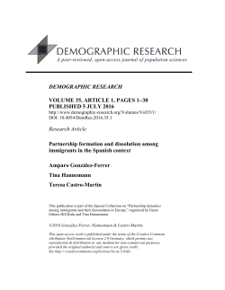 Partnership formation and dissolution among immigrants in the