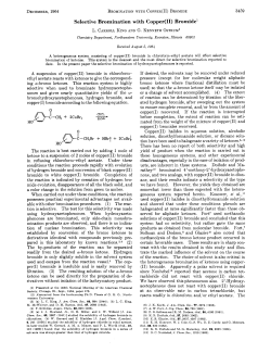 Selective Bromination with Copper(I1) Bromide` am