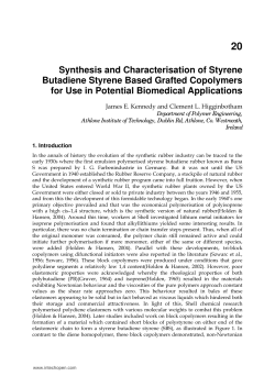 Synthesis and Characterisation of Styrene Butadiene