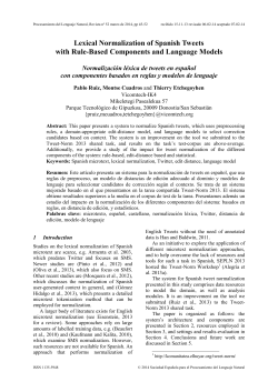 Lexical Normalization of Spanish Tweets with Rule