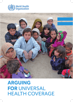 Arguing for Universal HealtH Coverage