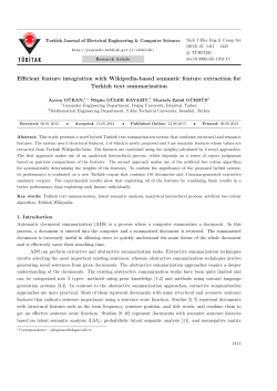 Efficient feature integration with Wikipedia-based