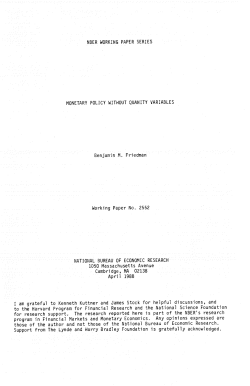 Monetary Policy Without Quantity American Economic