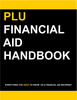 everything you need to know as a financial aid recipient