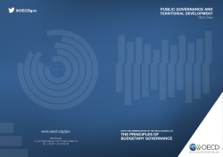 Draft Principles of Budgetary Governance