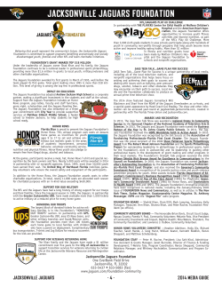 jacksonville jaguars foundation