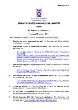 DPLR/S5/17/4/A DELEGATED POWERS AND LAW REFORM