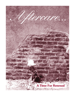 Aftercare Booklet (pdf format)