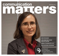 communication - New Zealand Speech