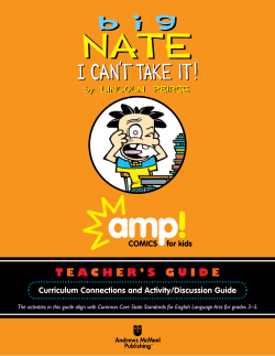 the Teacher`s Guide for Big Nate I Can`t Take It!