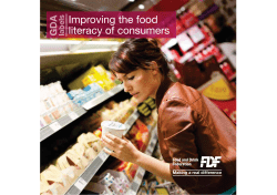 Improving the food literacy of consumers