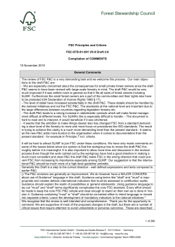 FSC International - Forest Stewardship Council